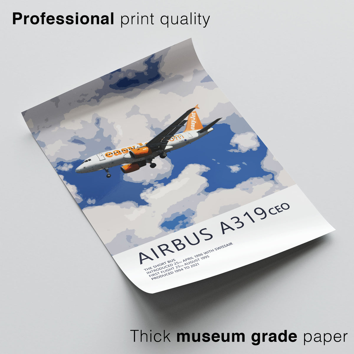 easyJet Airbus A319 Poster