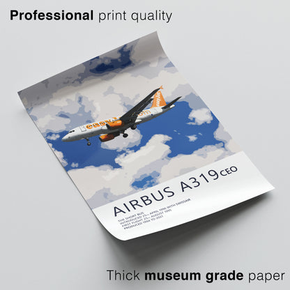 easyJet Airbus A319 Poster