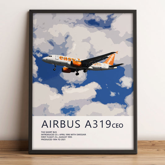 easyJet Airbus A319 Poster