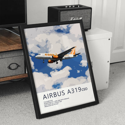 easyJet Airbus A319 Poster