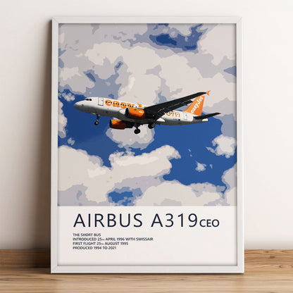 easyJet Airbus A319 Poster