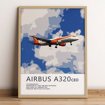 easyJet Airbus A320 Poster