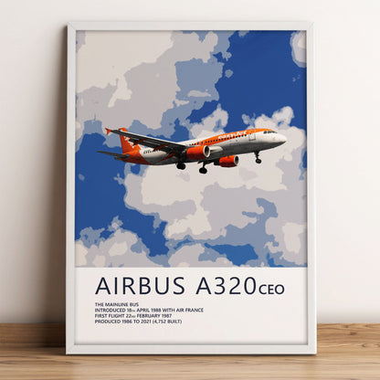 easyJet Airbus A320 Poster