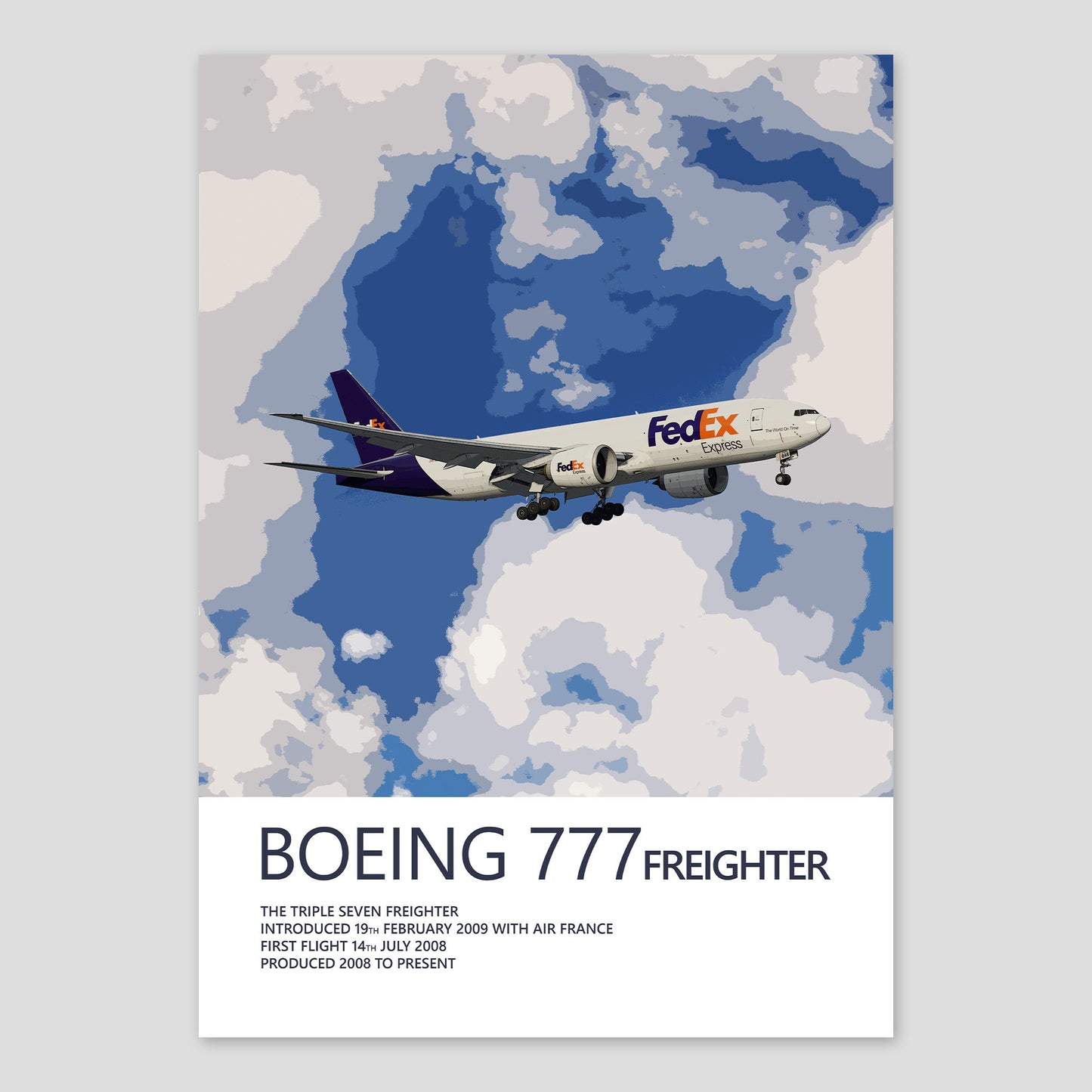 FedEx Boeing 777F Poster