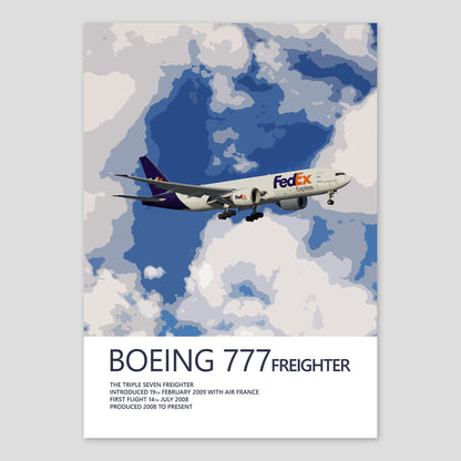 FedEx Boeing 777F Poster