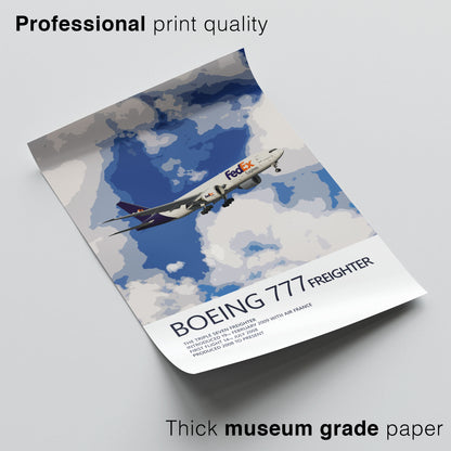 FedEx Boeing 777F Poster