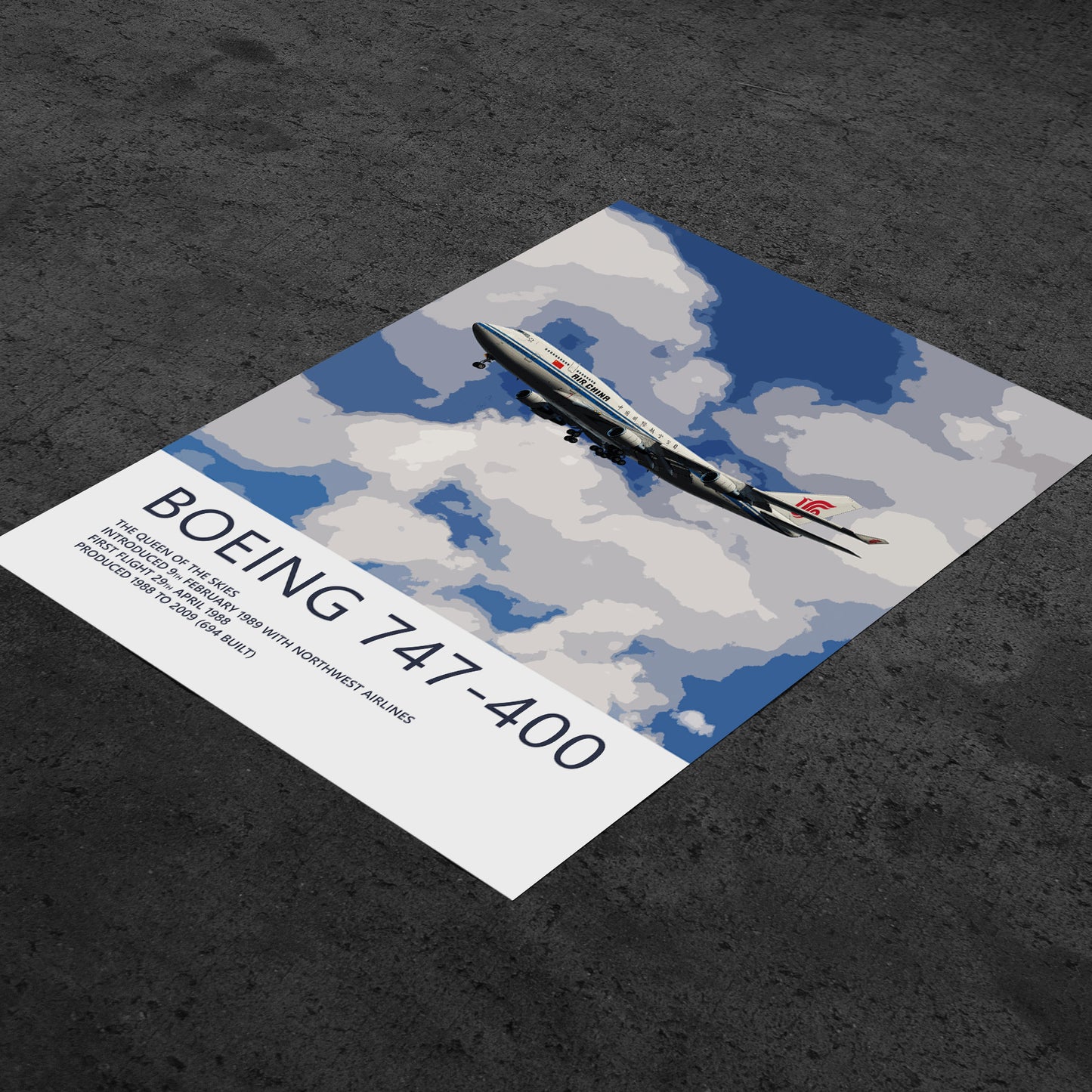 Air China Boeing 747 Poster