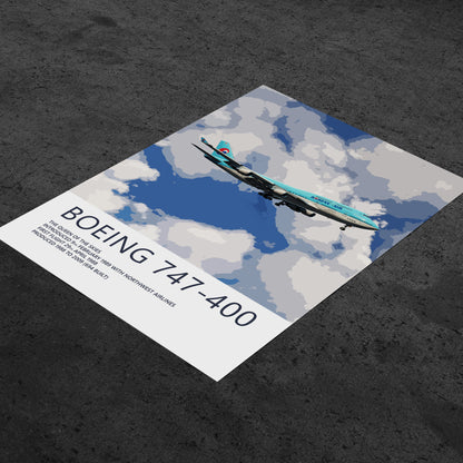 Korean Air Boeing 747 Poster