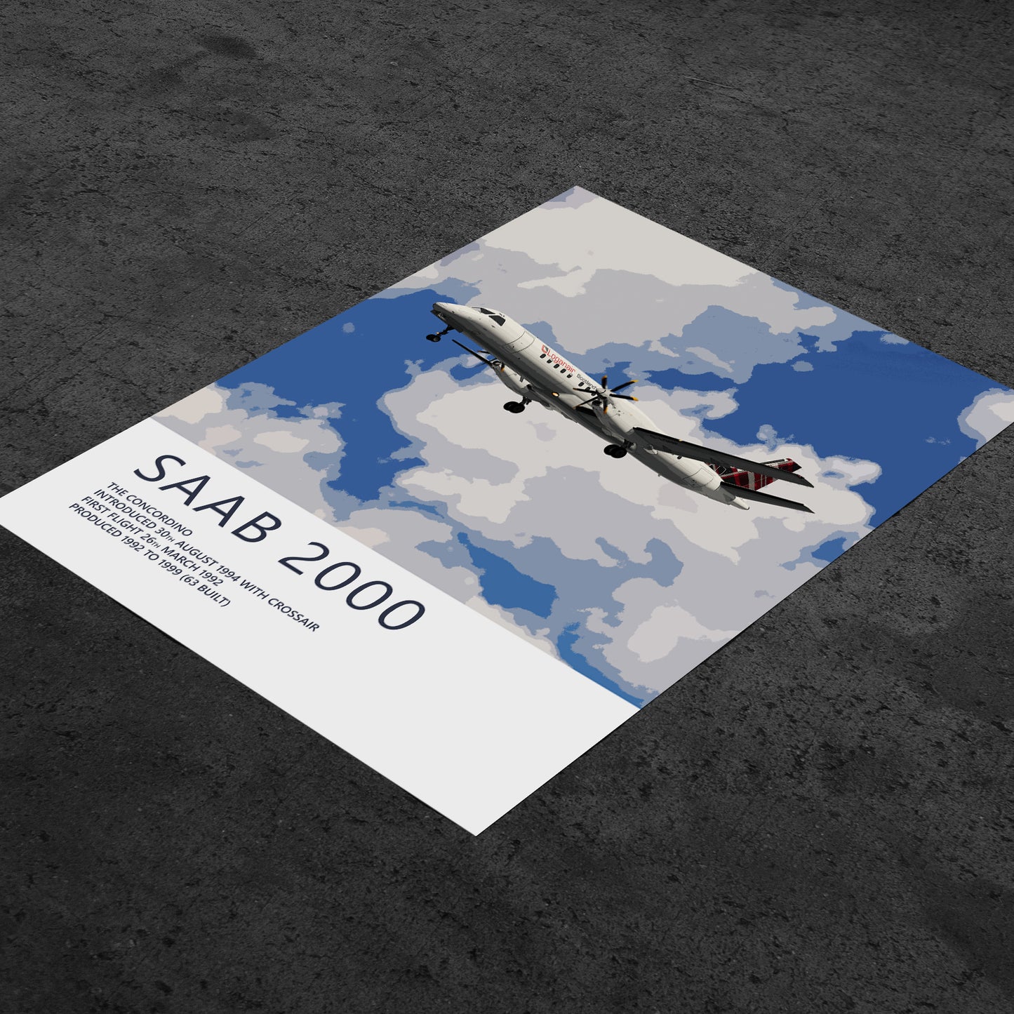 Loganair Saab 2000 Poster