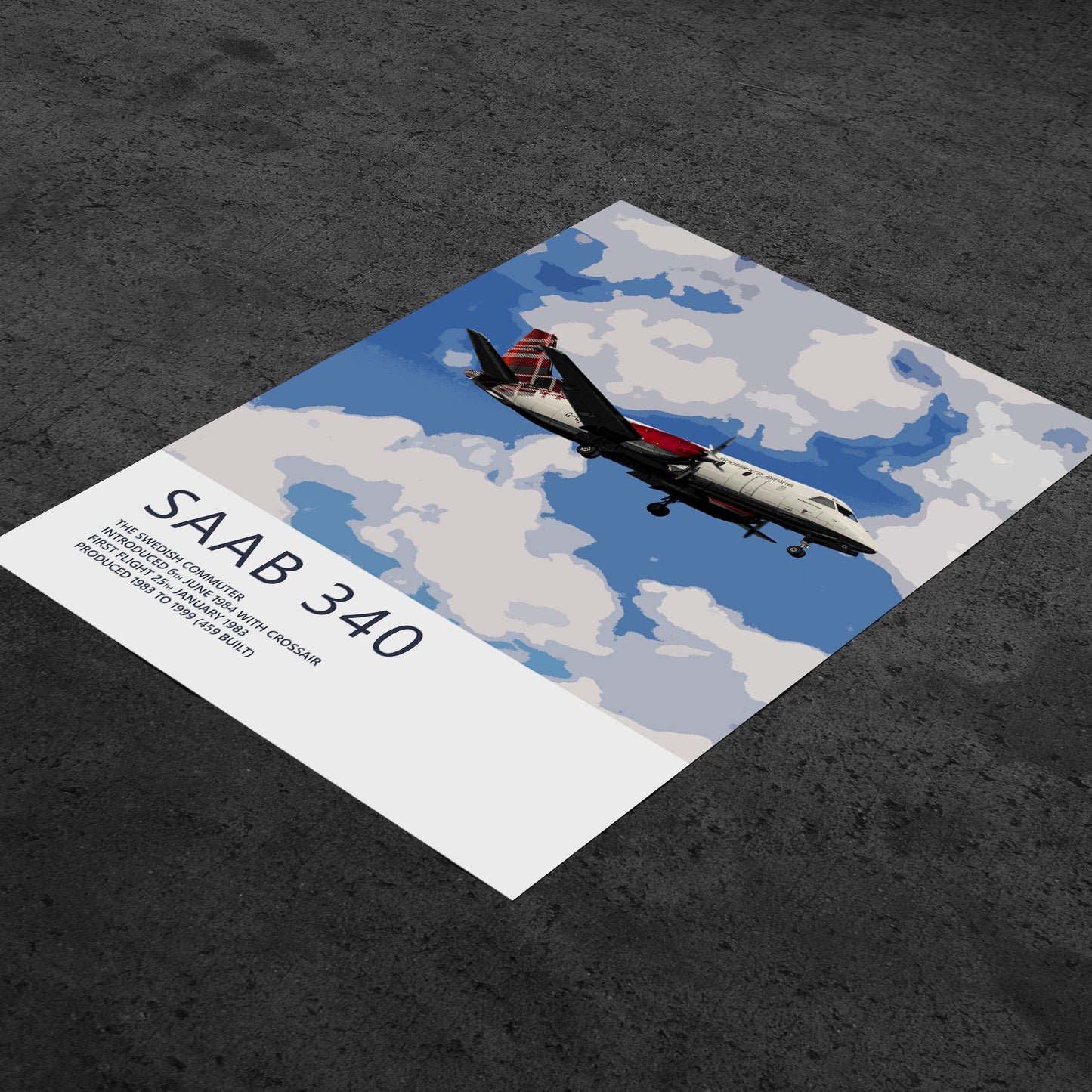 Loganair Saab 340 Poster