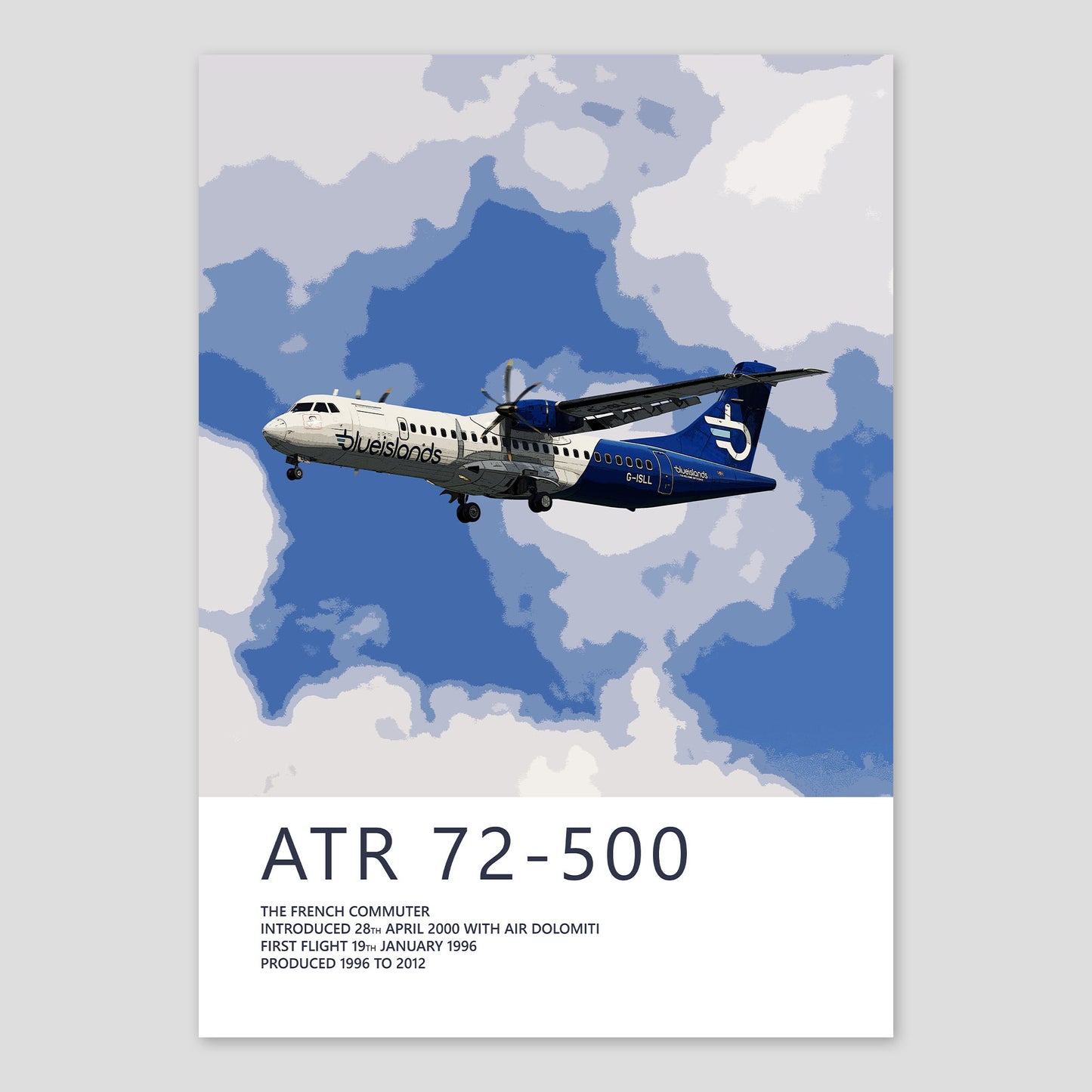 Blue Islands ATR 72 Poster