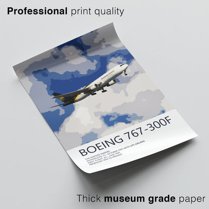 UPS Boeing 767 Poster