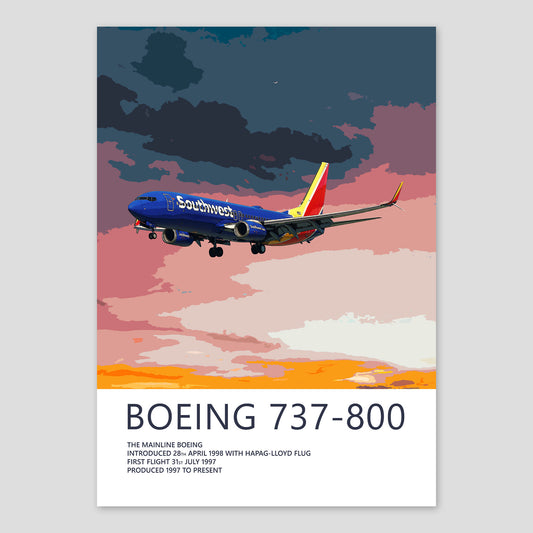 Southwest Boeing 737 Poster