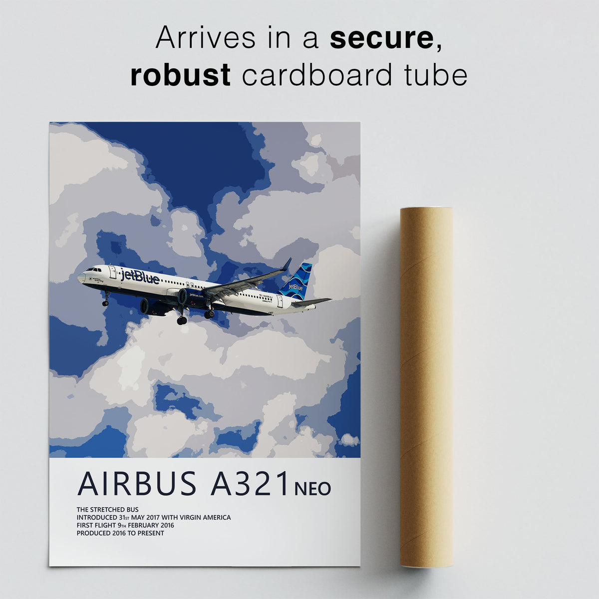 JetBlue Airbus A321 NEO Poster