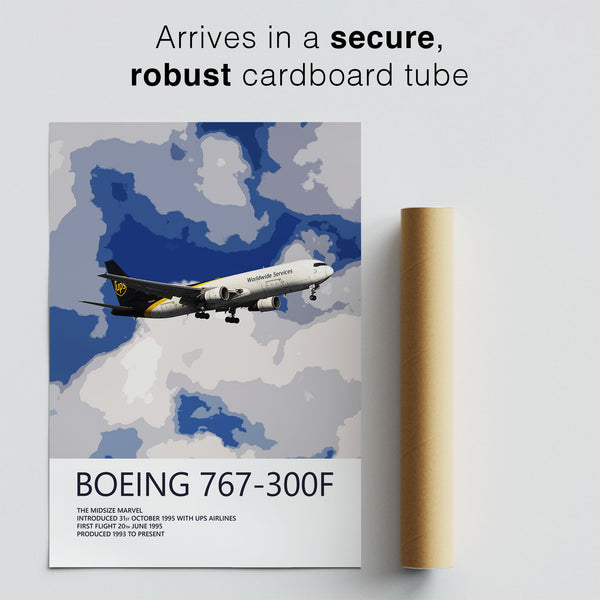 UPS Boeing 767 Poster – Headwind Designs