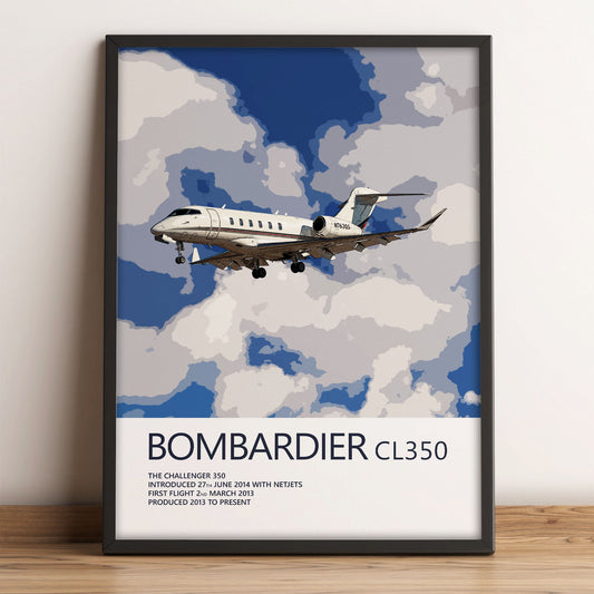 NetJets Bombardier Challenger 350 Poster