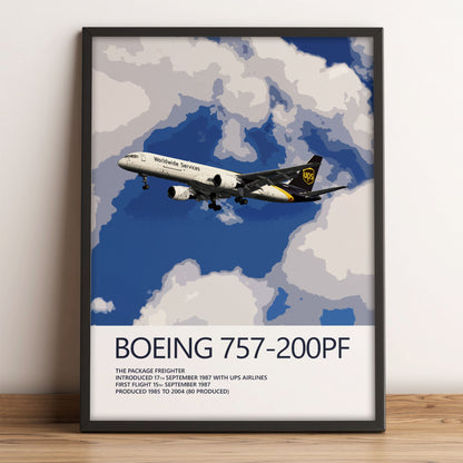 UPS Boeing 757 Poster