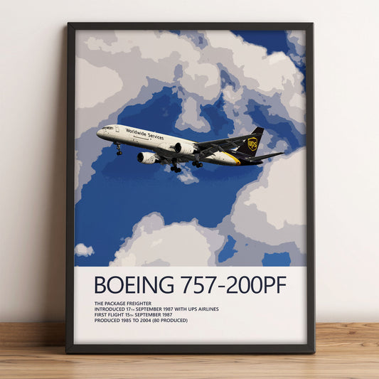 UPS Boeing 757-200PF Poster