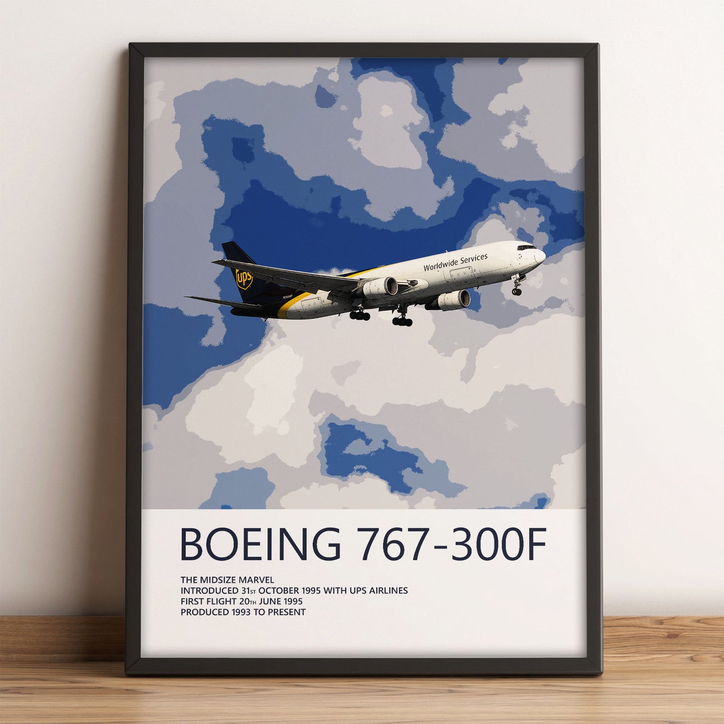 UPS Boeing 767 Poster