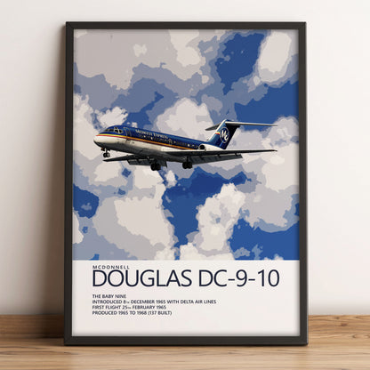 Midwest Express McDonnell Douglas DC-9 Poster