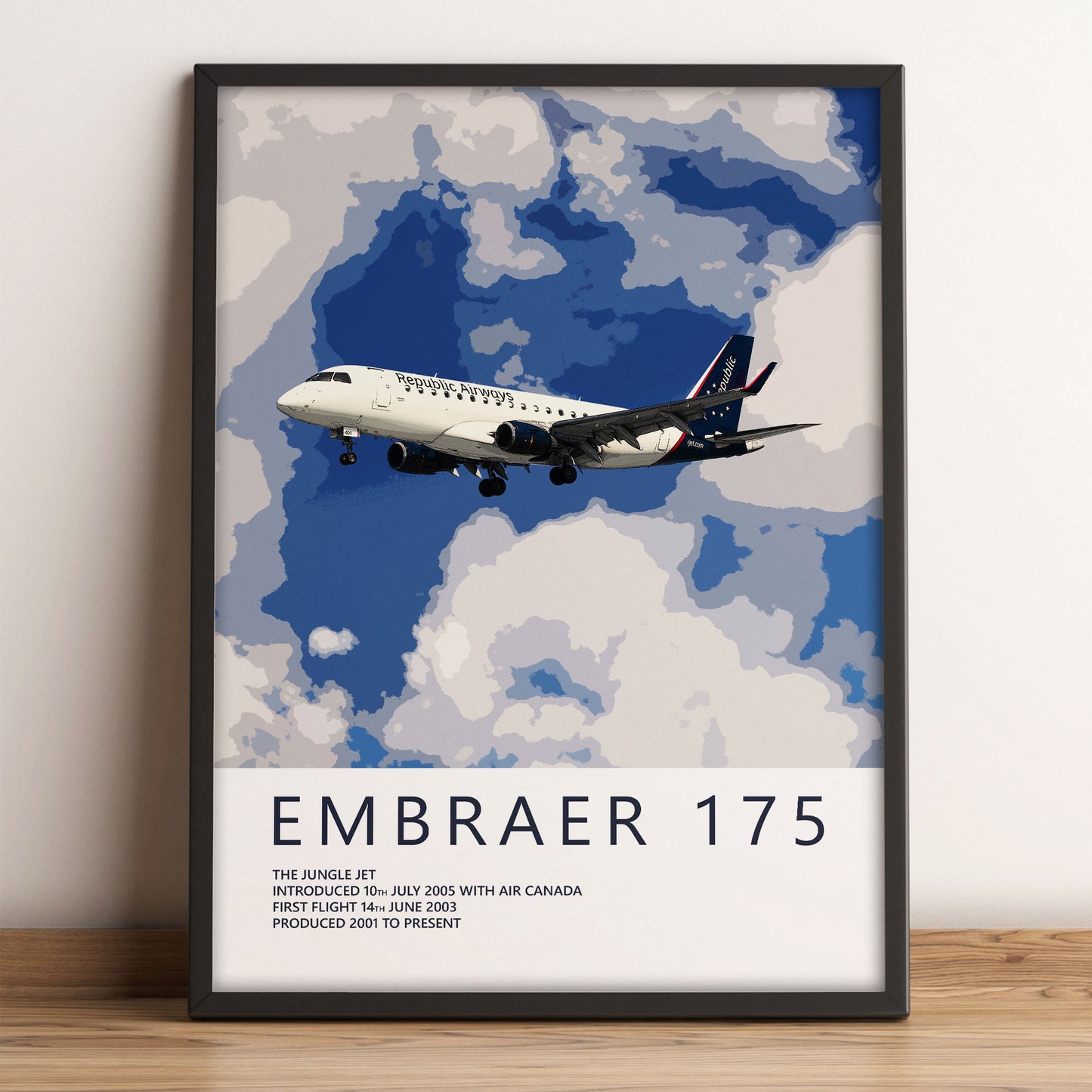 Republic Airways Embraer 175 Poster