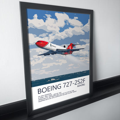 Oil Spill Response (Opb. 2Excel Aviation) Boeing 727 G-OSRA Poster