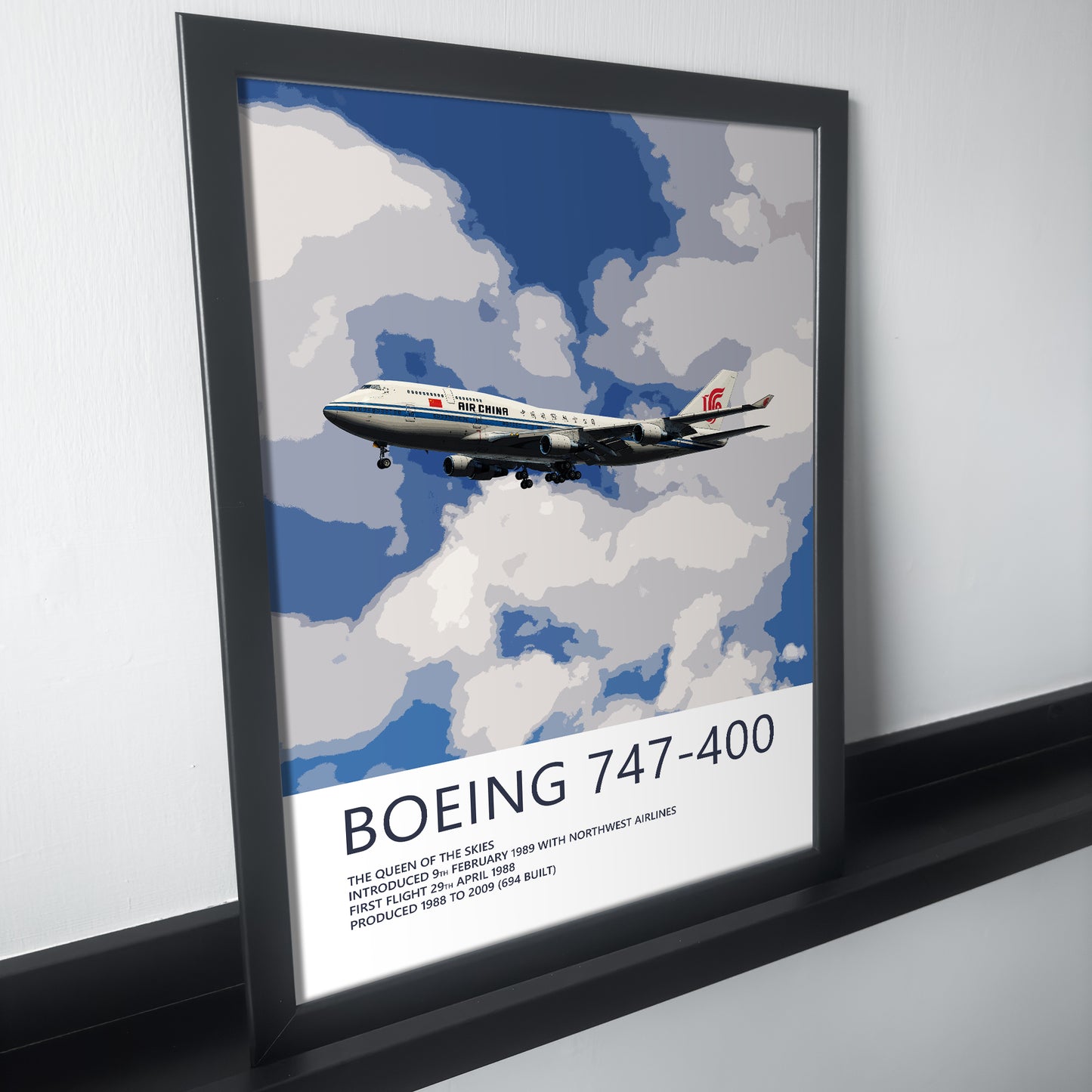 Air China Boeing 747 Poster