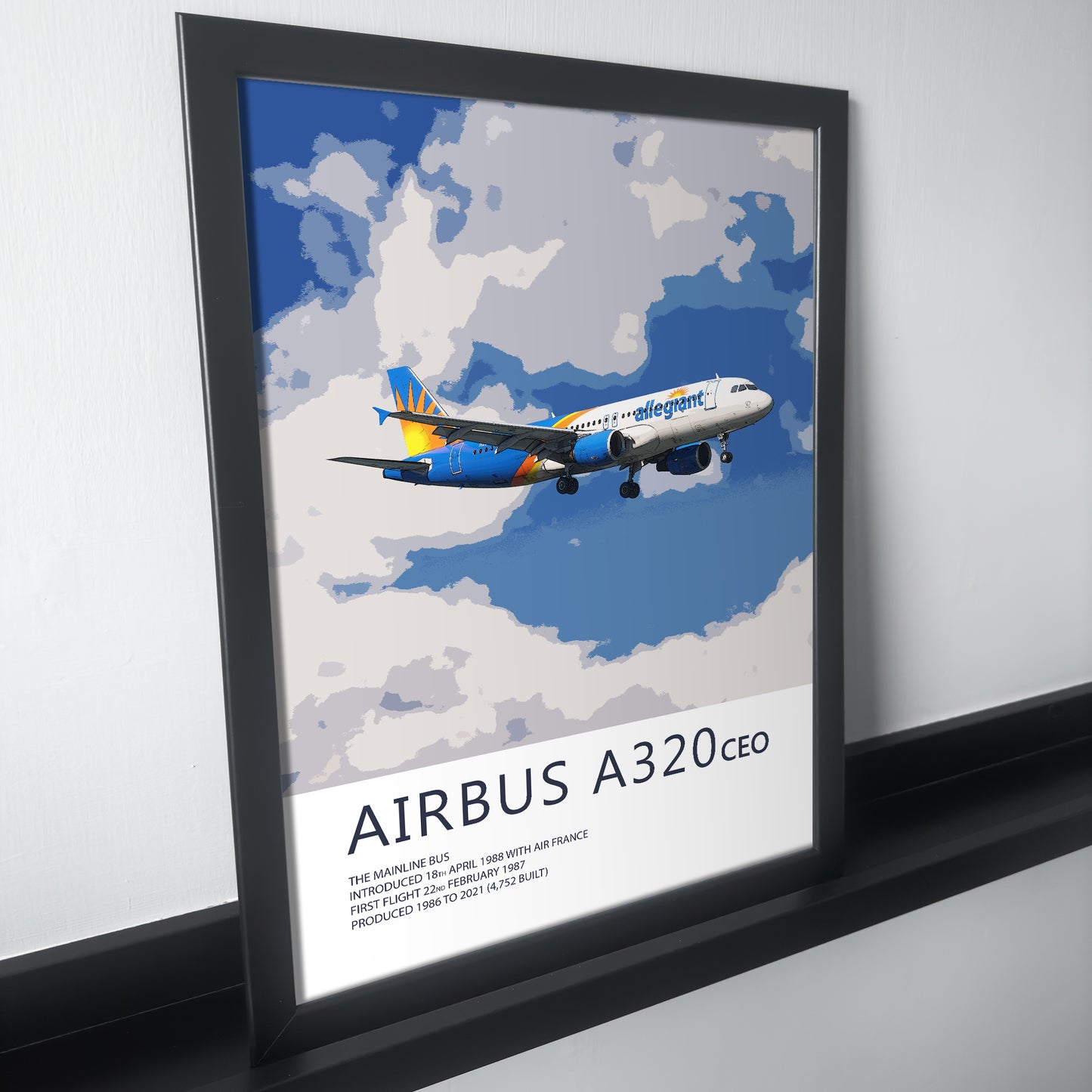 Allegiant Airbus A320 CEO Poster