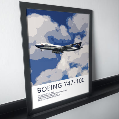 BOAC Boeing 747-100 Poster