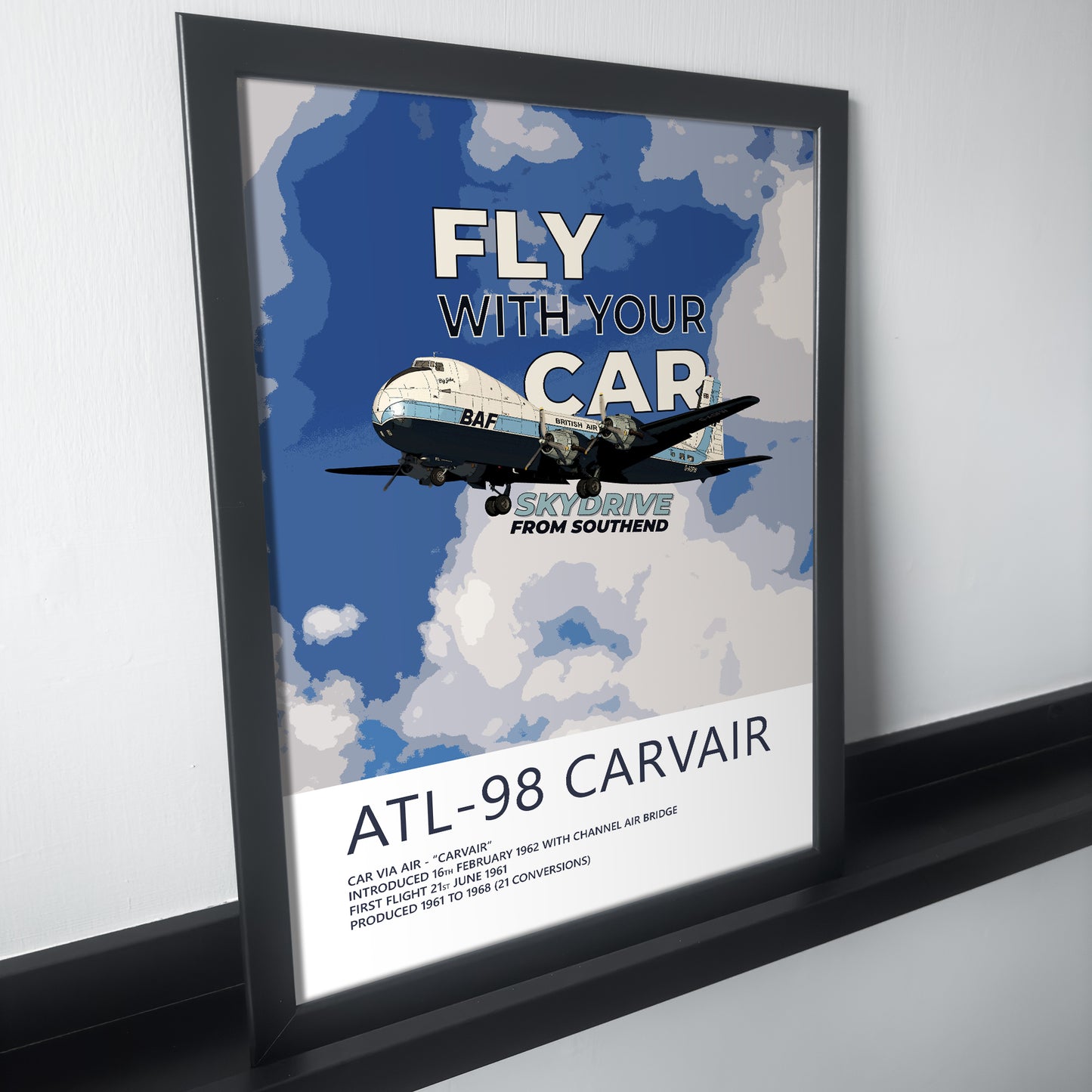 British Air Ferries ATL-98 Carvair Poster