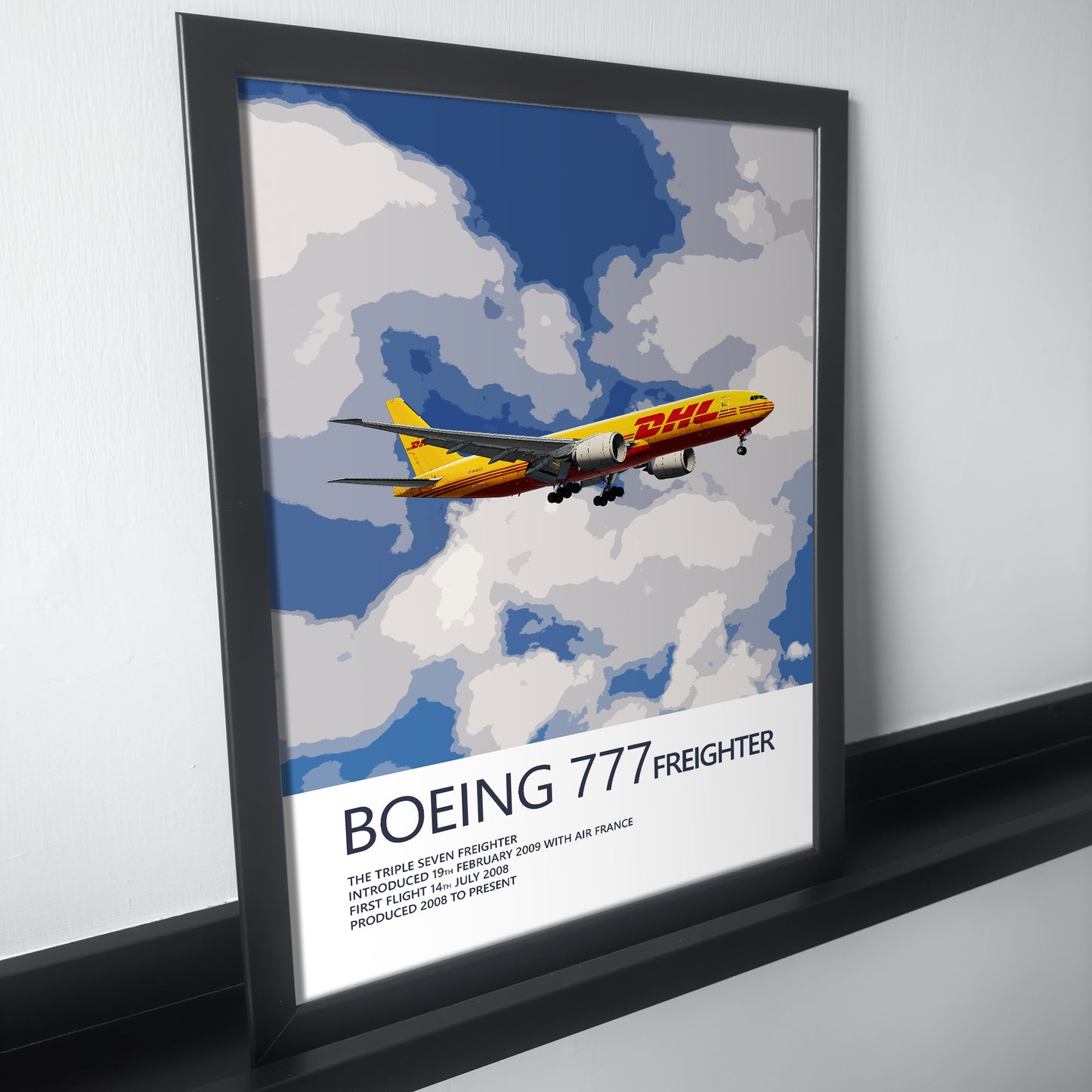 DHL Boeing 777F Poster (Opb. DHL Air UK)