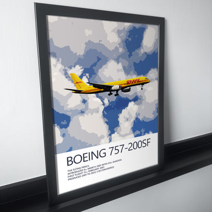 DHL Boeing 757 Poster (Opb. DHL Air UK)