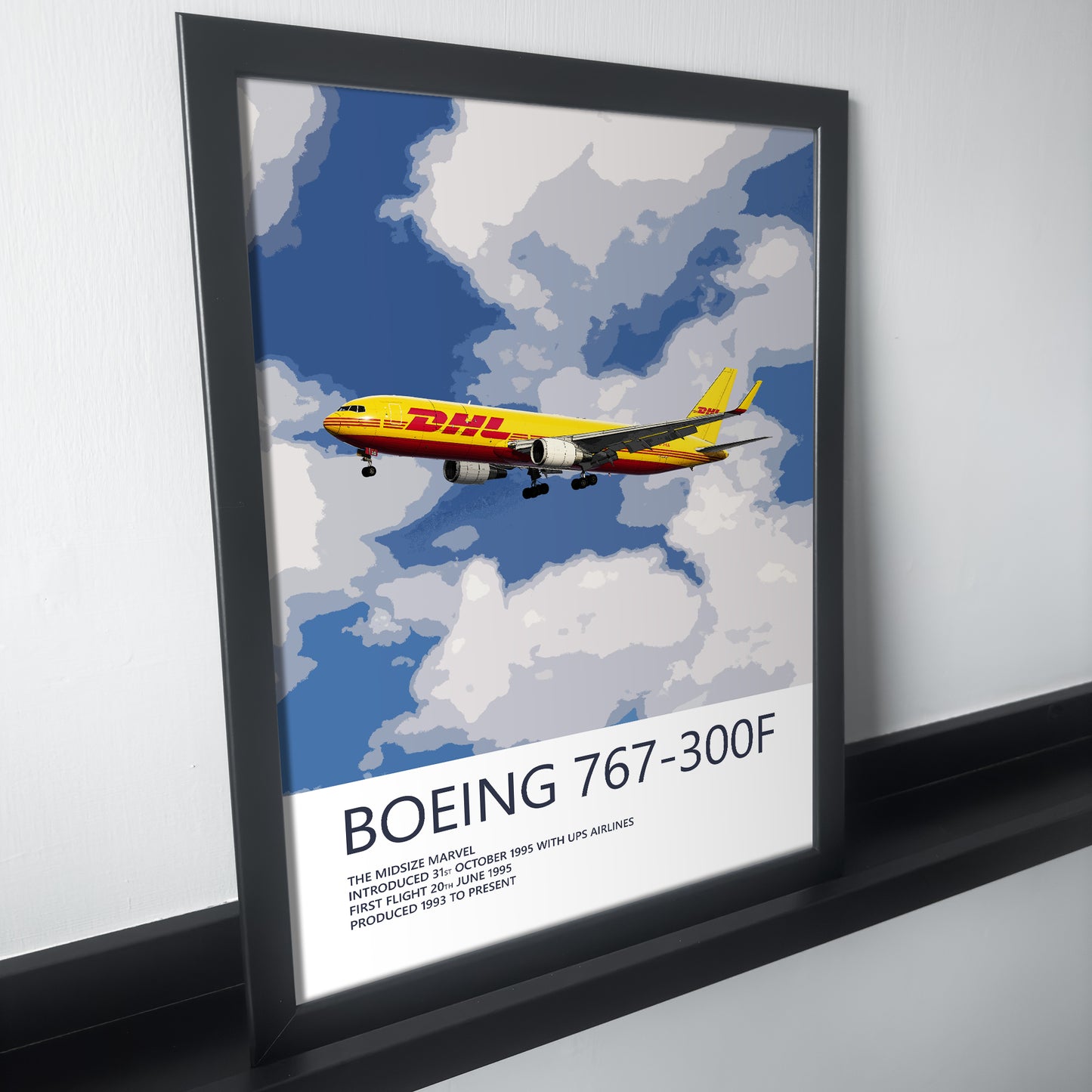 DHL Boeing 767 Poster (Opb. DHL Air UK)