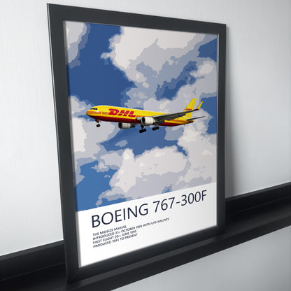 DHL Boeing 767 Poster (Opb. DHL Air UK)