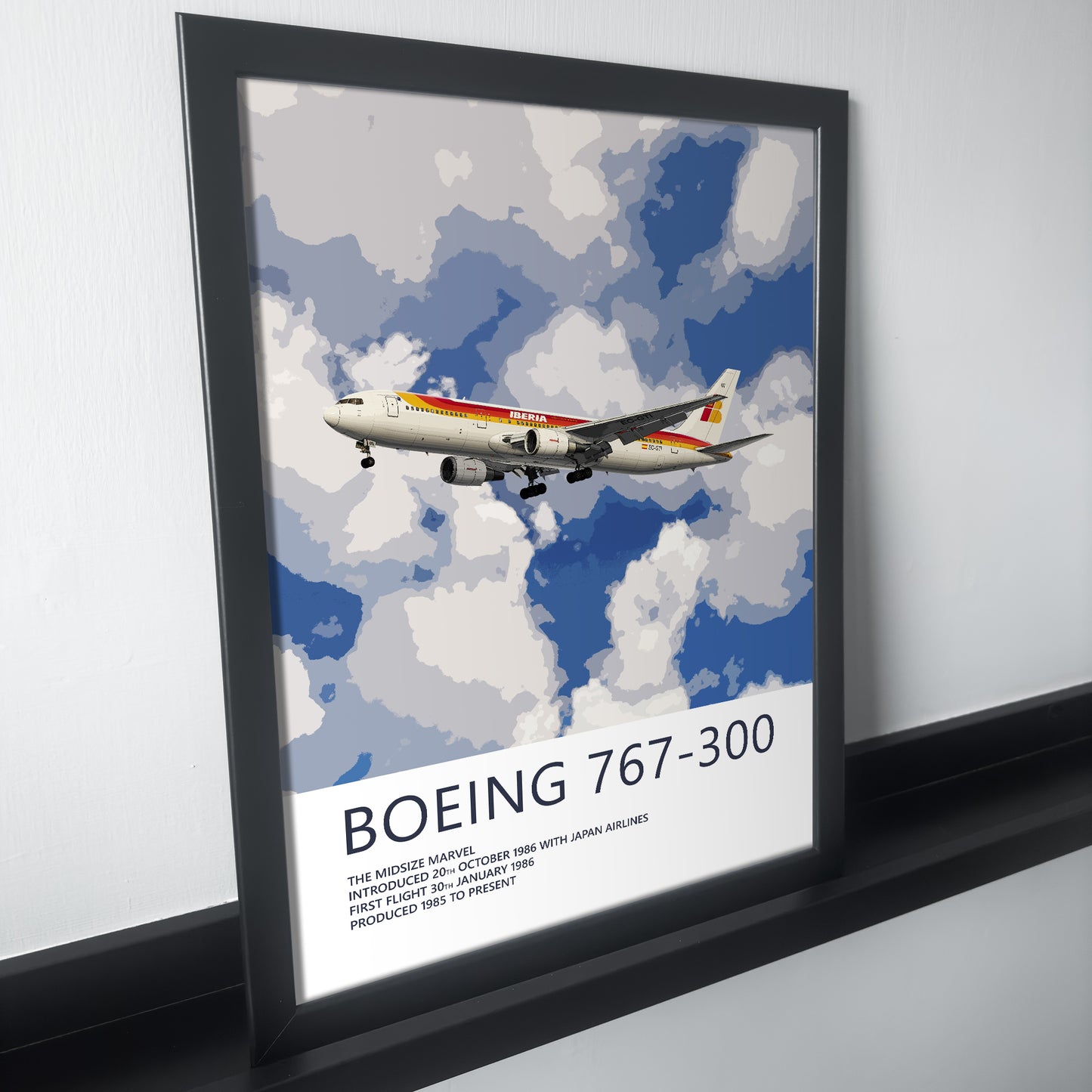 Iberia Boeing 767 Poster