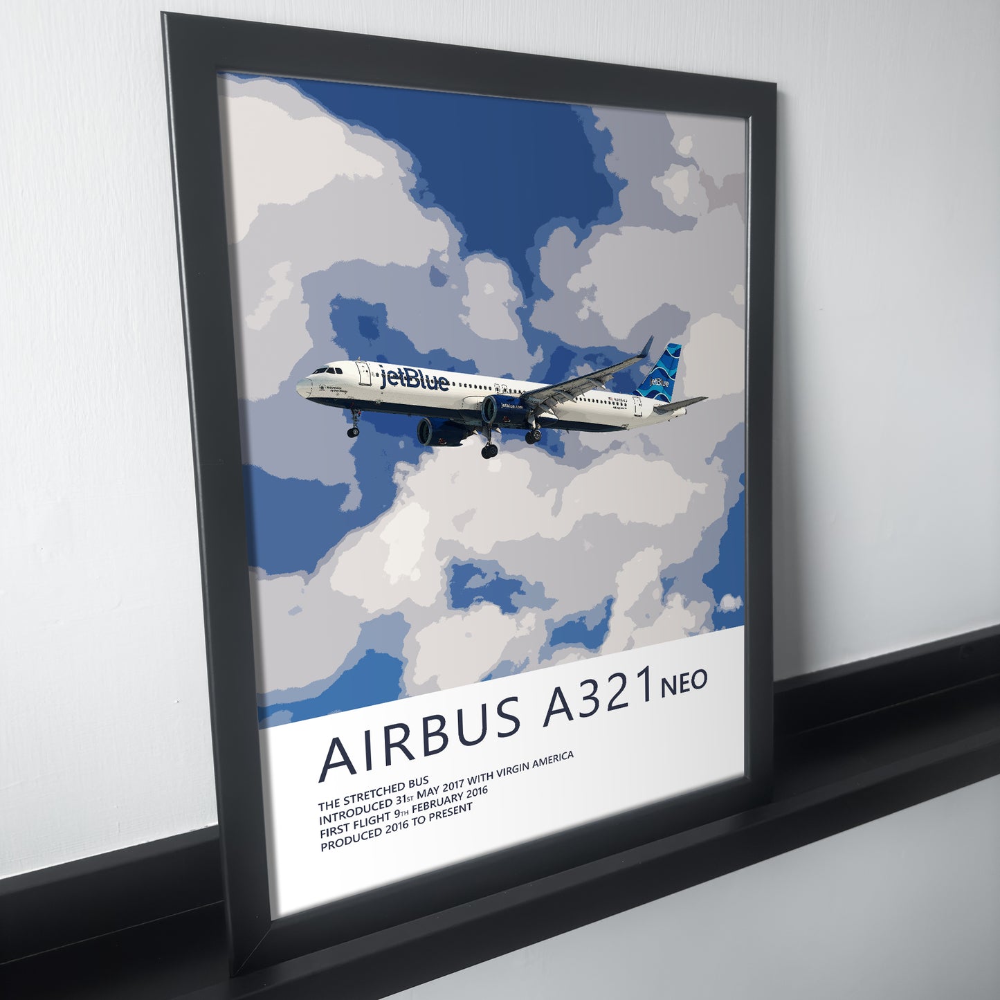 JetBlue Airbus A321 NEO Poster