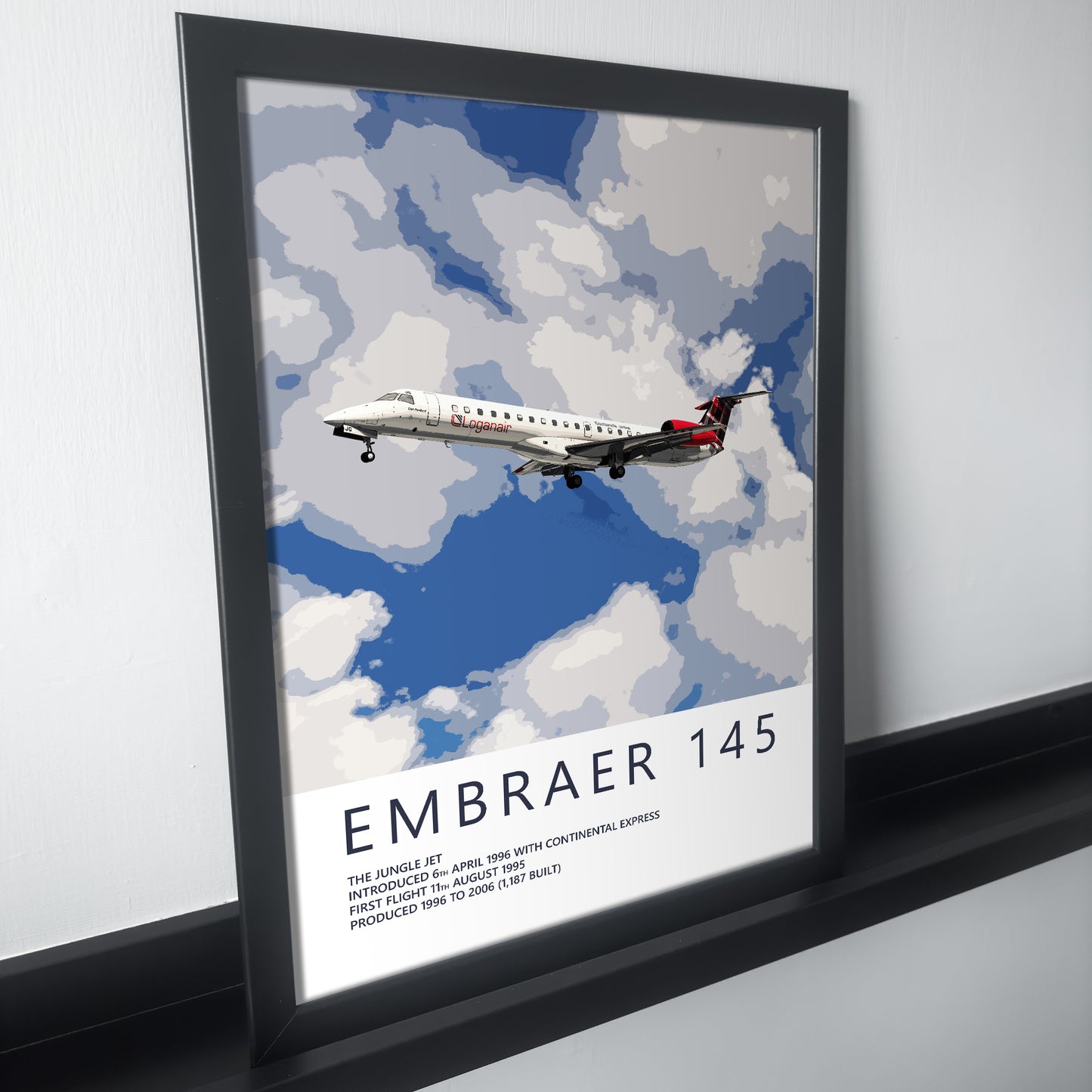 Loganair Embraer ERJ145 Poster