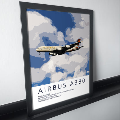 Etihad Airbus A380 Poster