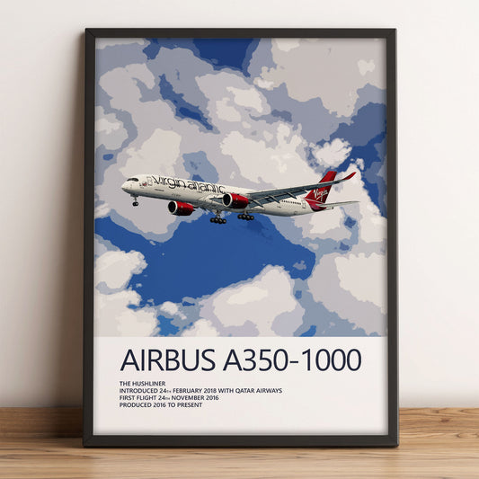 Virgin Atlantic Airbus A350-1000 Poster