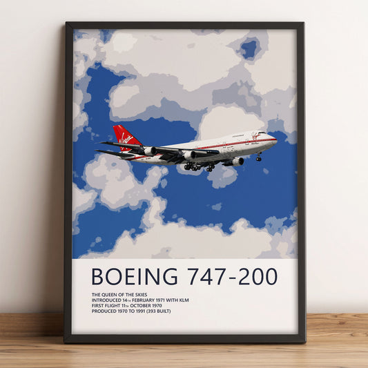 Virgin Atlantic Boeing 747-200 Poster – Maiden Voyager