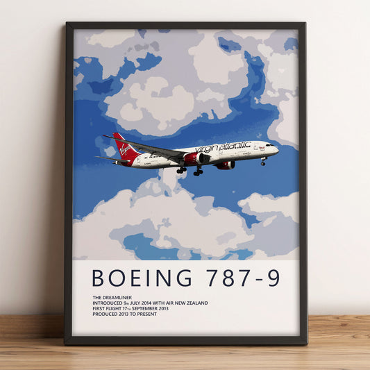 Virgin Atlantic Boeing 787-9 Poster