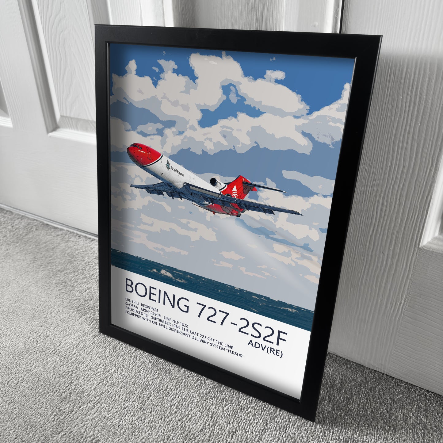 Oil Spill Response (Opb. 2Excel Aviation) Boeing 727 G-OSRA Poster