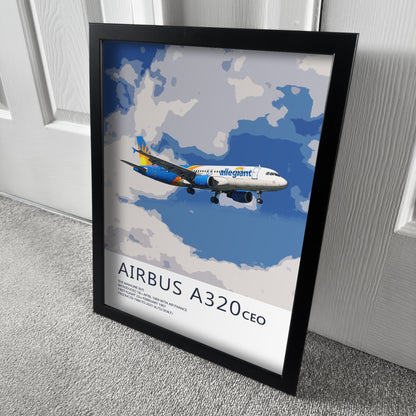 Allegiant Airbus A320 CEO Poster