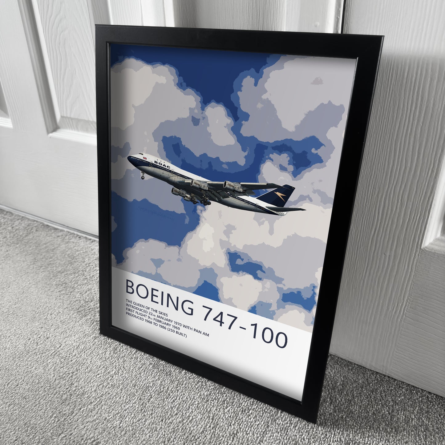 BOAC Boeing 747-100 Poster