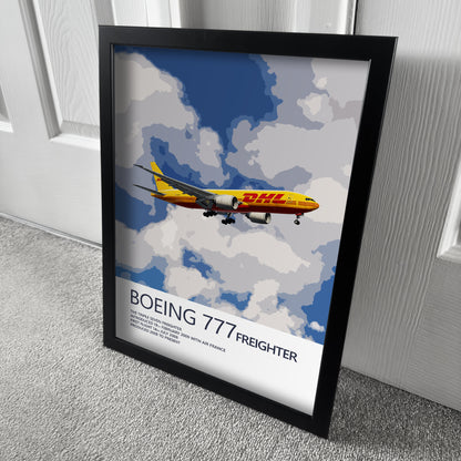 DHL Boeing 777F Poster (Opb. DHL Air UK)