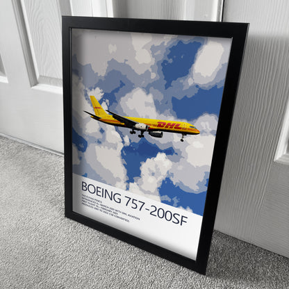 DHL Boeing 757 Poster (Opb. DHL Air UK)