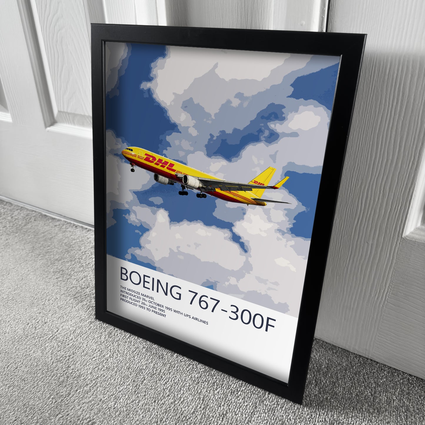 DHL Boeing 767 Poster (Opb. DHL Air UK)