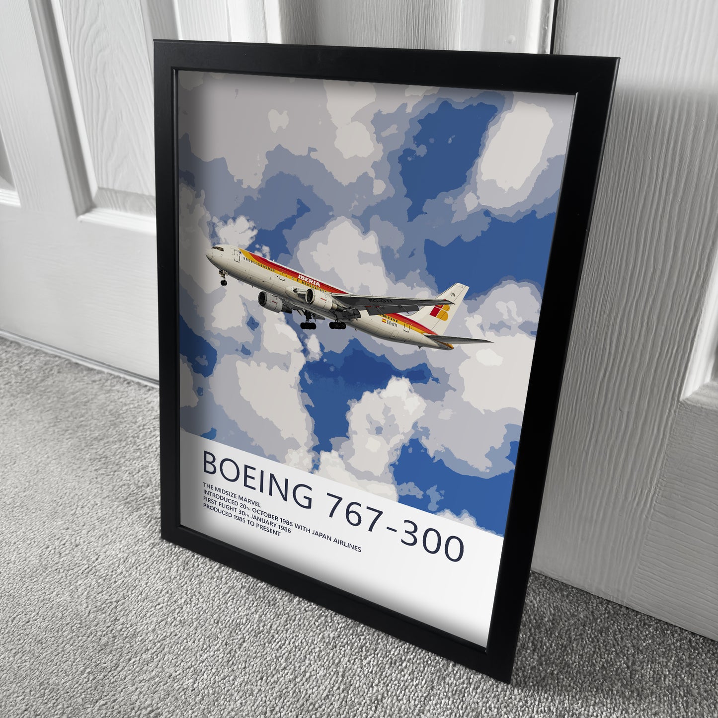 Iberia Boeing 767 Poster