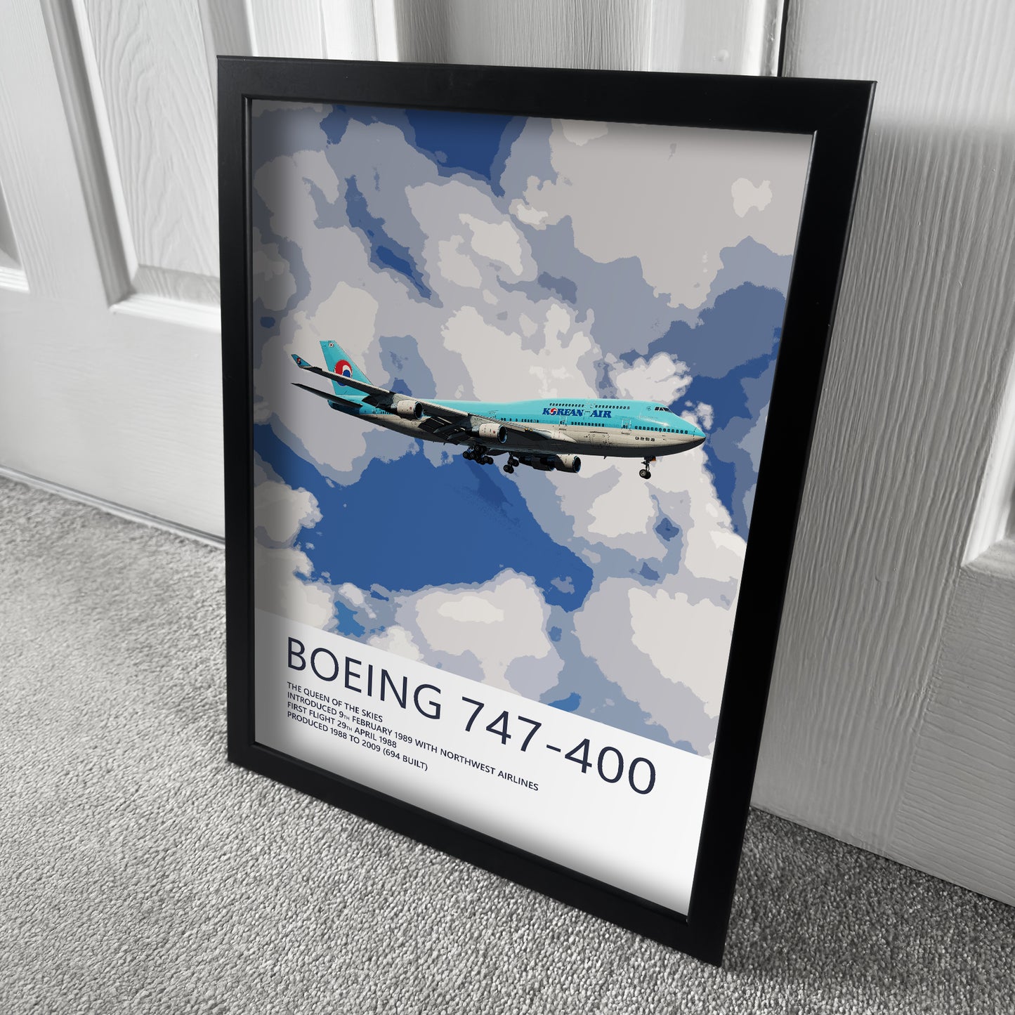 Korean Air Boeing 747 Poster