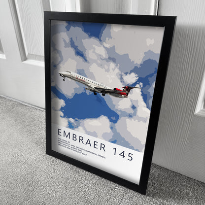 Loganair Embraer ERJ145 Poster